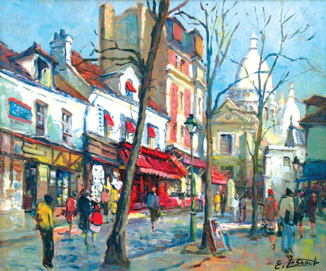 La+place+du+Tertre+%C3%A0+Montmartre