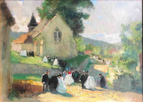 Sortie de messe à Brévannes